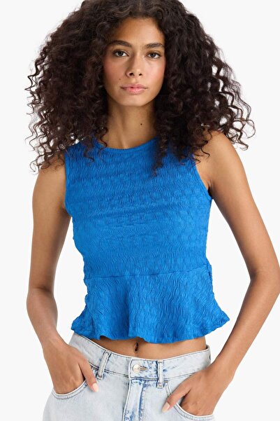 DeFacto Slim Fit Crew Neck T-Shirt F6277Ax25Sm