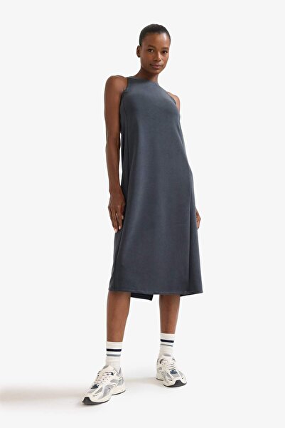DeFacto Сукня з круглим коміром, без рукавів, середньої довжини F6186AX25SM