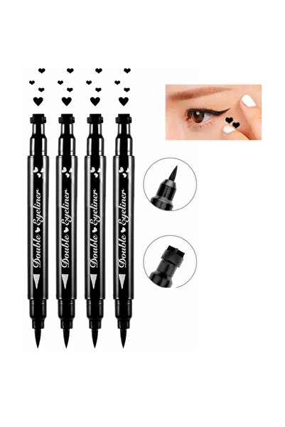 Lesvip's 4 Adet Çift Taraflı Kalp Damgalı Kalem Eyeliner