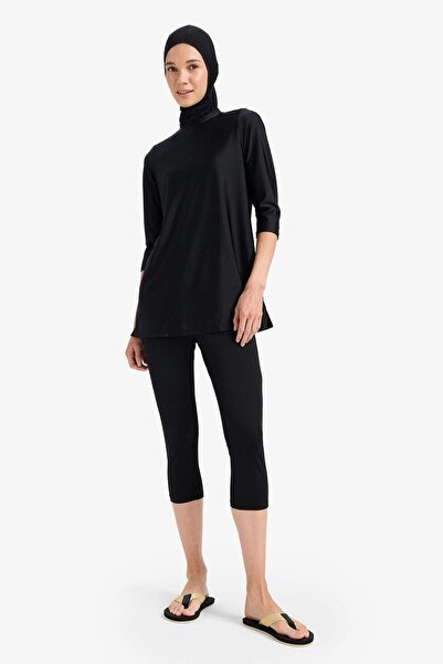 DeFacto Regular Fit 4 τεμαχίων Quick Dry Burkini Hijab Basic απλό σετ μαγιό E...