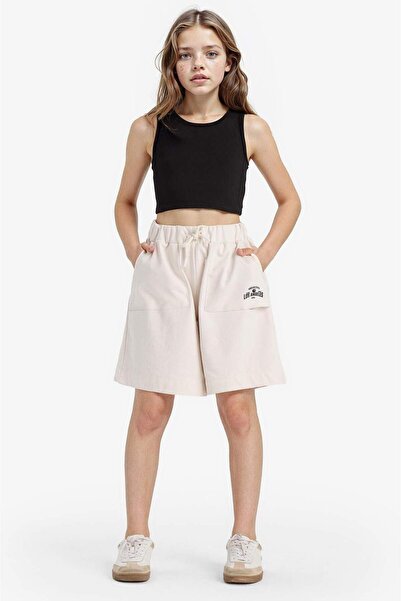 DeFacto Pantaloni scurți simpli de bază cu talie elastică pentru fete B0847A8...