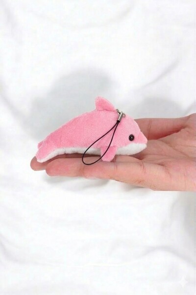 Lynare Peluş Yunus Balığı Anahtarlık Telefon Süsü Ve Çanta Süsü (1 Adet)