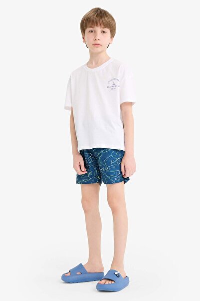 DeFacto Badeshorts mit Hai-Muster für Jungen E7572A825HS