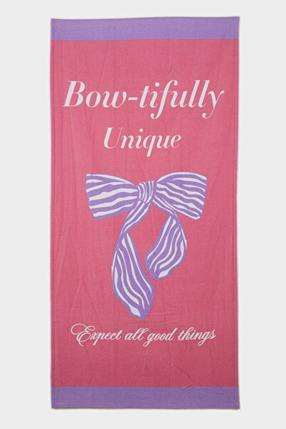 DeFacto Prosop de plajă pentru fete, cu imprimeu bumbac bucăți E3911A825SM