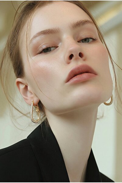 MİLUNXTE أقراط دائرية من الفولاذ المقاوم للصدأ بلون ذهبي من Xuping Vip، لا تف...