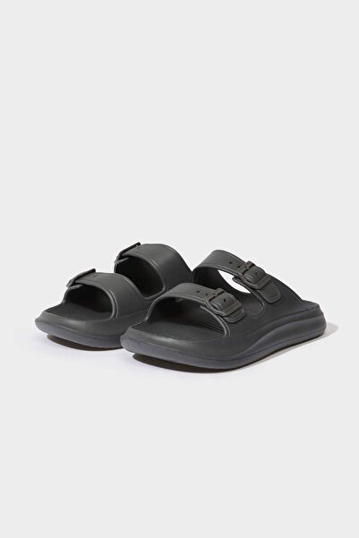 DeFacto Men's Flat Sole Double Banded Eva Slippers D4280Ax25Hs