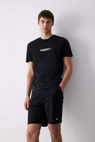 DeFacto 100% βαμβακερό κοντομάνικο μπλουζάκι με κανονική εφαρμογή με λαιμόκοψ...