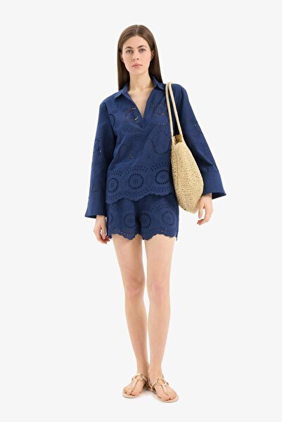 DeFacto Regular Fit Brode Plaj Şortu E0599AX25SM