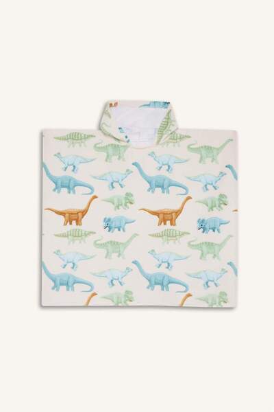 DeFacto Erkek Çocuk Desenli Pamuklu Panço Havlu E3925A825SM