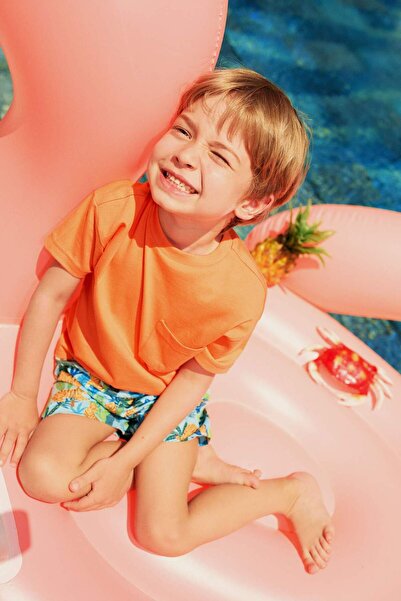 DeFacto Σορτς κολύμβησης με σχέδια για αγοράκι E3518A525SM