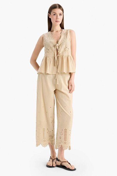 DeFacto Pantaloni de plajă Brode, 100% bumbac, croială normală E0602AX25SM