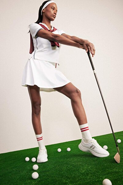 DeFacto Μίνι φούστα τένις με πλισέ εσωτερικά κολάν Standard Fit D9317AX25SP