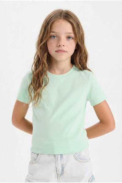 DeFacto Тънко прилепваща, стесняваща се в долната част, ребриста, базова блуз...