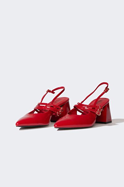 DeFacto Kadın Yüksek Taban Suni Deri Topuklu Sandalet E2515AX25SM