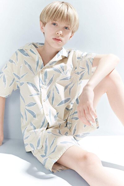 DeFacto Patterned Parachute Shorts for Boys E5824A825Hs