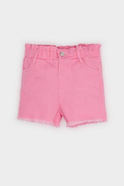 DeFacto Paperbag Gabardin Şort Kız Bebek E4933A525SM