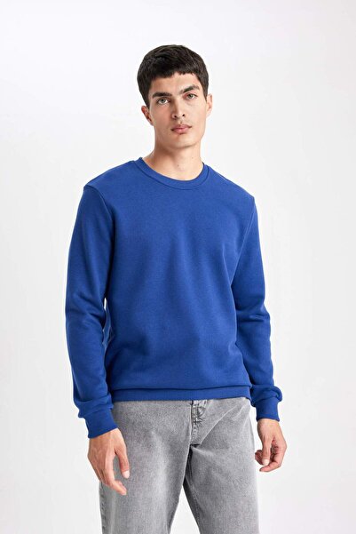 DeFacto Regular Fıt Bisiklet Yaka Sweatshirt B7833AXNS