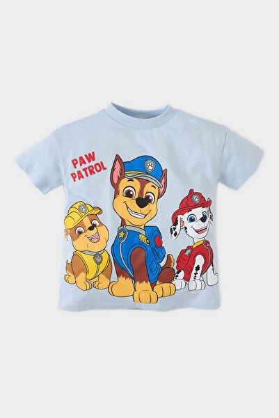 DeFacto Paw Patrol Bisiklet Yaka Kısa Kollu Tişört Erkek Bebek E7171A525SM
