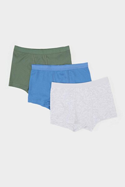 DeFacto 3er-Pack Boxershorts für Jungen aus 100 % Baumwolle E6875A825SP