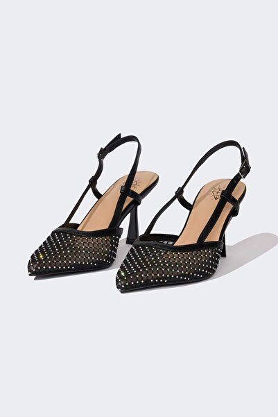 DeFacto Kadın Yüksek Taban Suni Deri Topuklu Sandalet E2513AX25SM