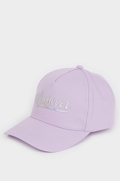 DeFacto Kız Çocuk Baskılı Pamuklu Cap Şapka D8428A825SM