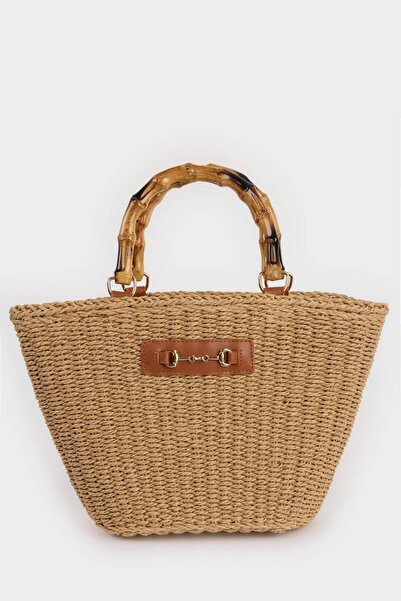 DeFacto حقيبة كتف نسائية من القش E1373AXNS