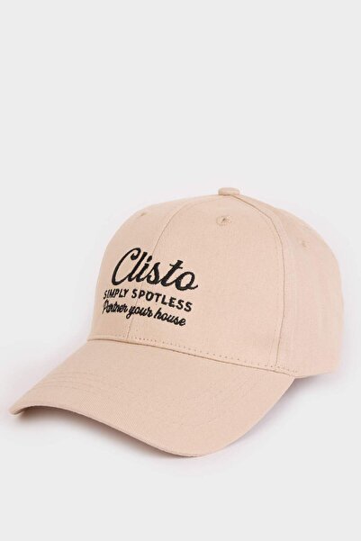 DeFacto Men's Label Printed Woven Baseball Basketball Cap D7820Ax25Sm