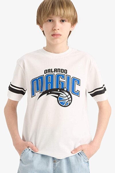 DeFacto Nba Orlando Magic Crew Neck Short Sleeve T-Shirt Boys' E4840A825Sm