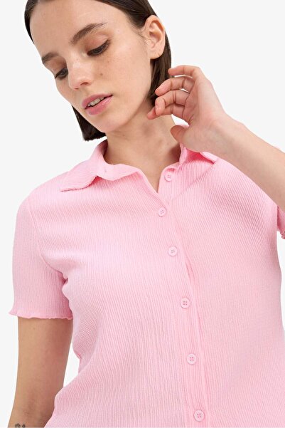 DeFacto Figurbetontes, kurzärmliges Hemd D4520AX25SM