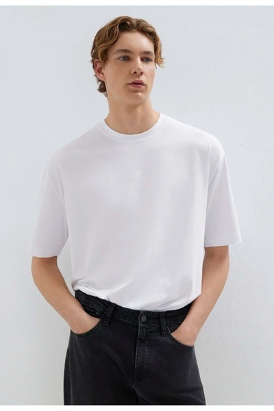 Mavi M0613438 Pro Logo με τύπωμα T-shirt Ανδρικό T-shirt ΛΕΥΚΟ