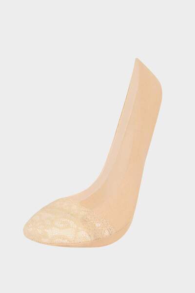 DeFacto Women's Lace Detailed Premium Ballerina Socks E8649Axns