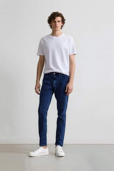 DeFacto Sergio Regular Fit Normal Kalıp Normal Bel Pantaloni de jeans cu gamb...