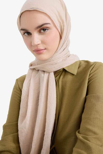 DeFacto Women's Soft Crocheted Hijab Shawl A0823Axns