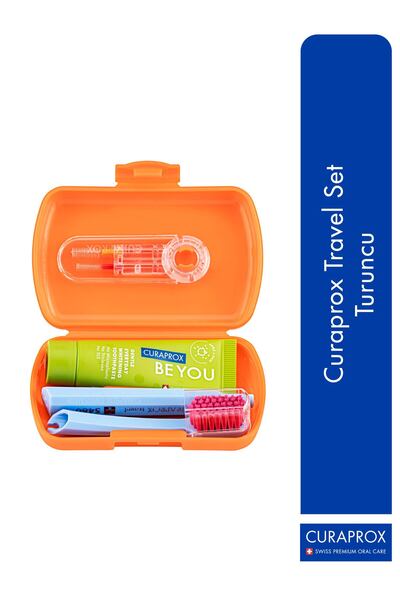 Curaprox Diş Bakım Travel Set Turuncu