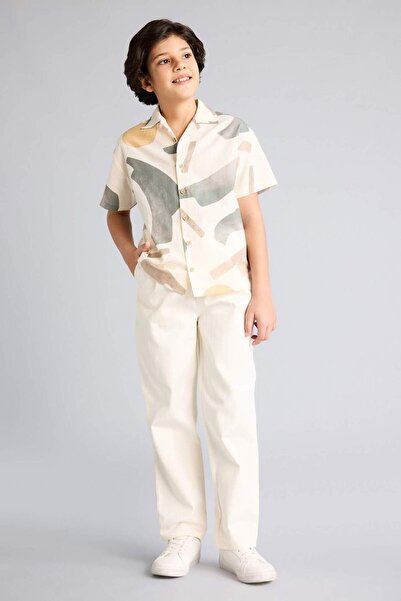 DeFacto Pantaloni Carrot Fit Cut Standard din Gabardină pentru băieți E2218A8...