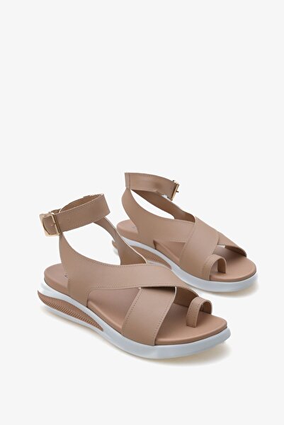 LOJO Talpă sport groasă cu bretele încrucișate pentru femei cu cataramă Daily...