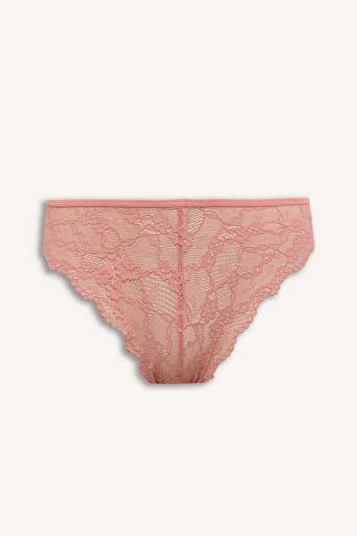 DeFacto Fall in Love Valentines Day Lace Brazilian Panties T3197Az25Sp