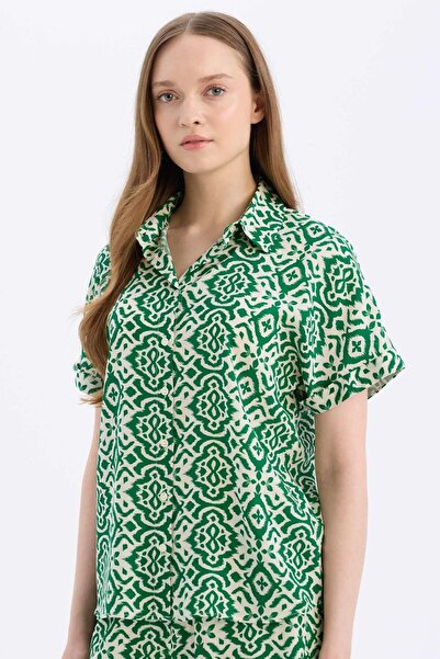 DeFacto Κοντομάνικο πουκάμισο με κανονική εφαρμογή C9621AX25SP