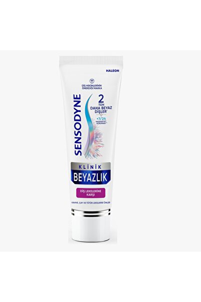 Sensodyne Klinik Beyazlık Çay, Kahve ve Tütün Lekelerine Karşı Diş Macunu 75ml
