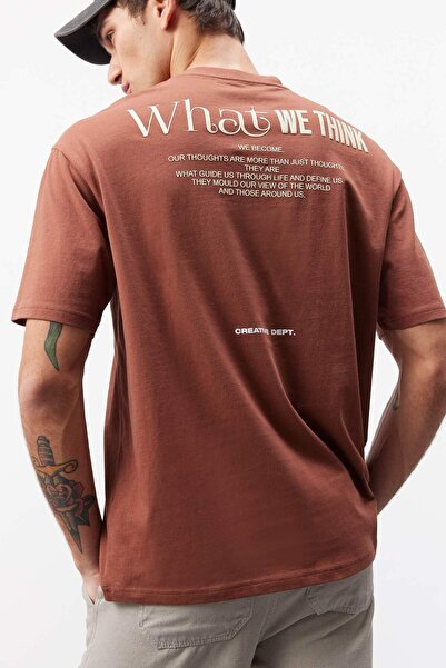 DeFacto 100% βαμβακερό μπλουζάκι με κοντό μανίκι με στάμπα στην πλάτη D5159AX...