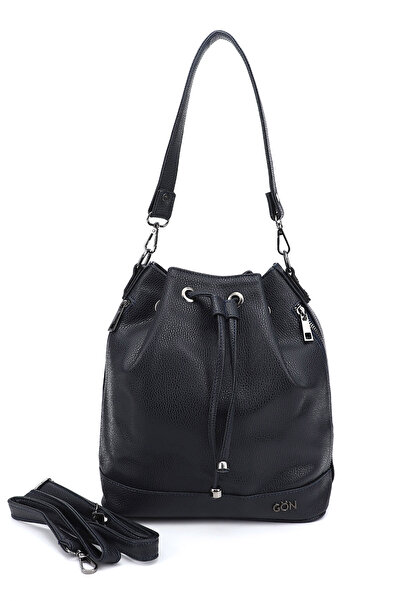 GÖNDERİ(R) Дамска/момическа тъмносиня плетена раница с шнур и раница