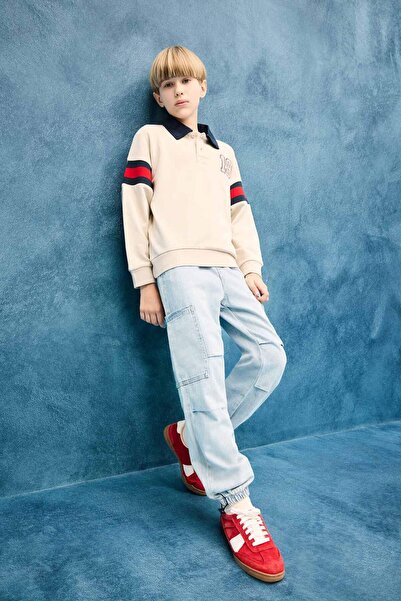 DeFacto Paraşüt Jean Pantolon Erkek Çocuk D6821A825SM