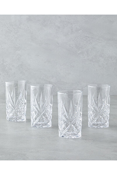 English Home Cosmic Cam 4'lü Bardak 320 ml Şeffaf