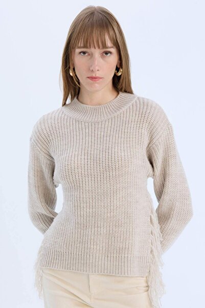 DeFacto Relax Fit Half Turtleneck Thessaloniki Fabric Knitwear Sweater E5567A...