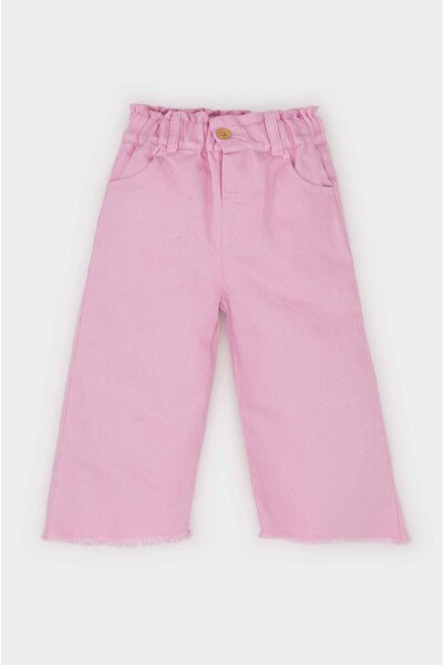 DeFacto Baby Girl Wide Leg Wide Wide Leg Gabardine Pants D9365A525Sp