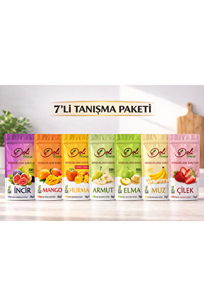 Doli Freeze Dondurularak Kurutulmuş Meyve 7'li DEV Tanışma Paketi