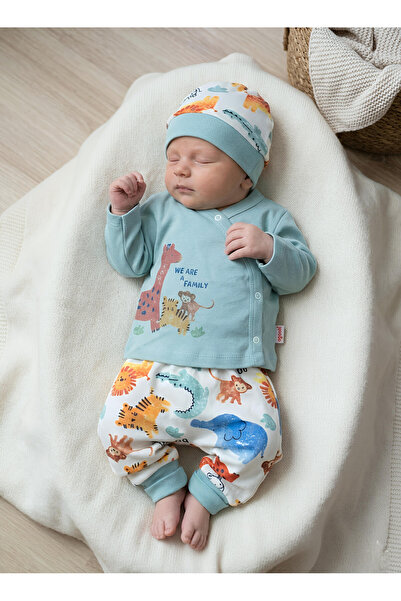 Nexvora طقم ملابس مونكي منقوش مكون من قطن قطع 100% قطن للأطفال الذكور بعمر 3 ...