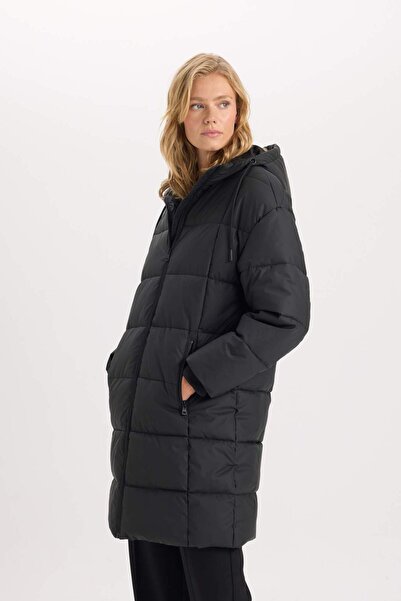 DeFacto Τσέπη με φερμουάρ Regular Fit με κουκούλα Parka D5953ax