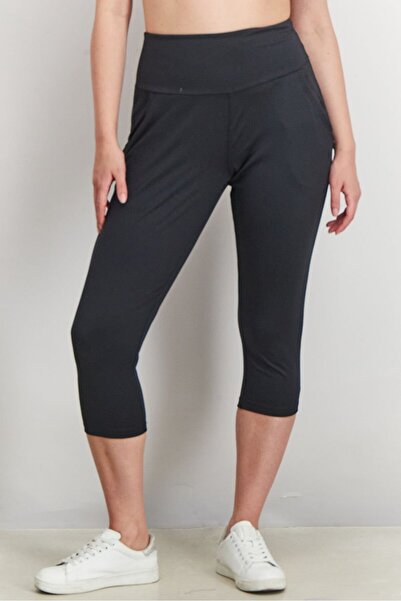 Inerzia Women 2 Piece Plain Pull On Leggings Set, Black