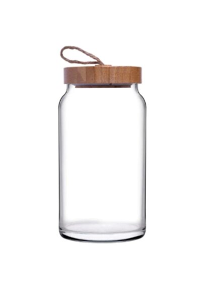 Paşabahçe 43593 Woody Bambulu Cam Kavanoz 1130 cc